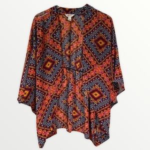 Southwestern Style Boho Kimono Large